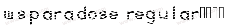 WsParadose Regular字体转换